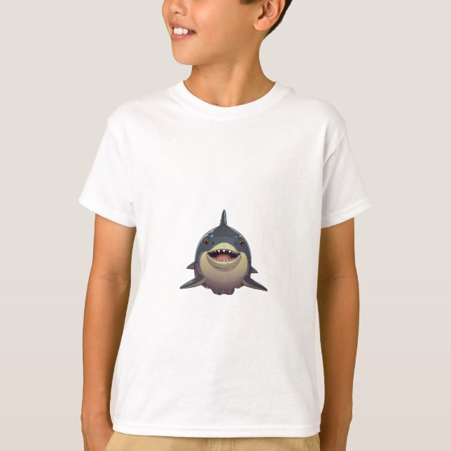 Modell 44 , Lebender Cartoon-Print-T - Shirt: stil T-Shirt (Vorderseite)