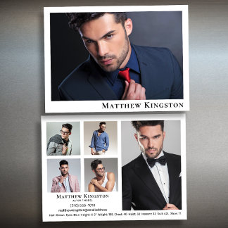 Modell 6 Foto Zed Card Portfolio Vorlage