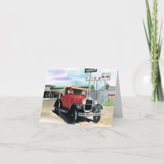 Modell A Antique Car Notecard Karte