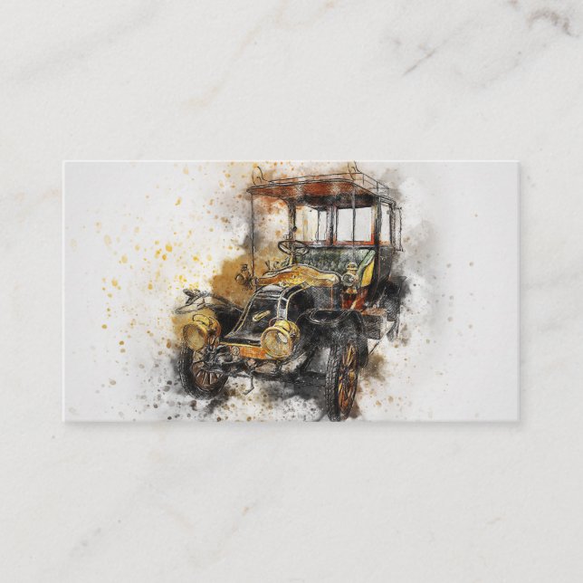 Modell A Classic Car Business Card Visitenkarte (Vorderseite)