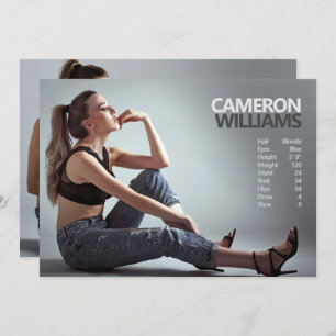 Modell Akteur 12x18 Comp Zed Karte doppelseitig