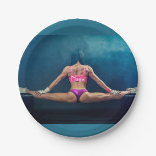 Modell der Fitness Split Thunder_Cove Pappteller