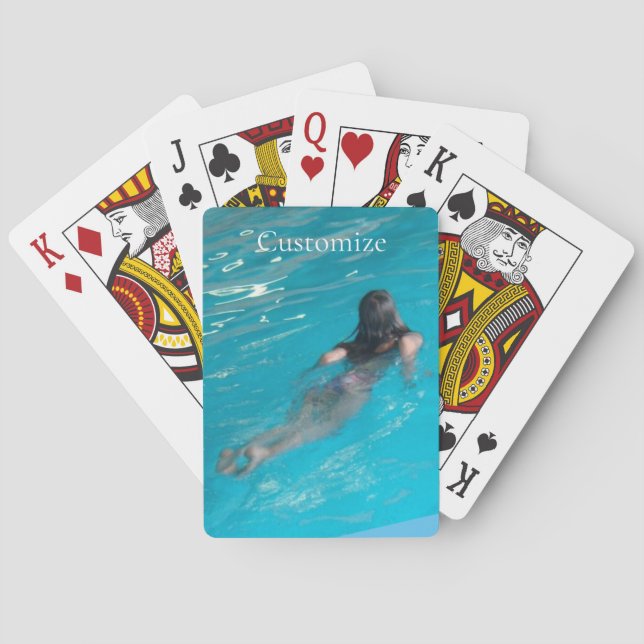 Modell der Frau Thunder_Cove Spielkarten (Rückseite)