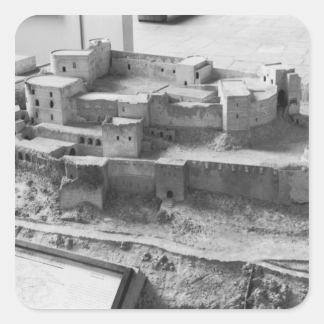 Modell der Krakauer Chevaliers Quadratischer Aufkleber (Vorderseite)