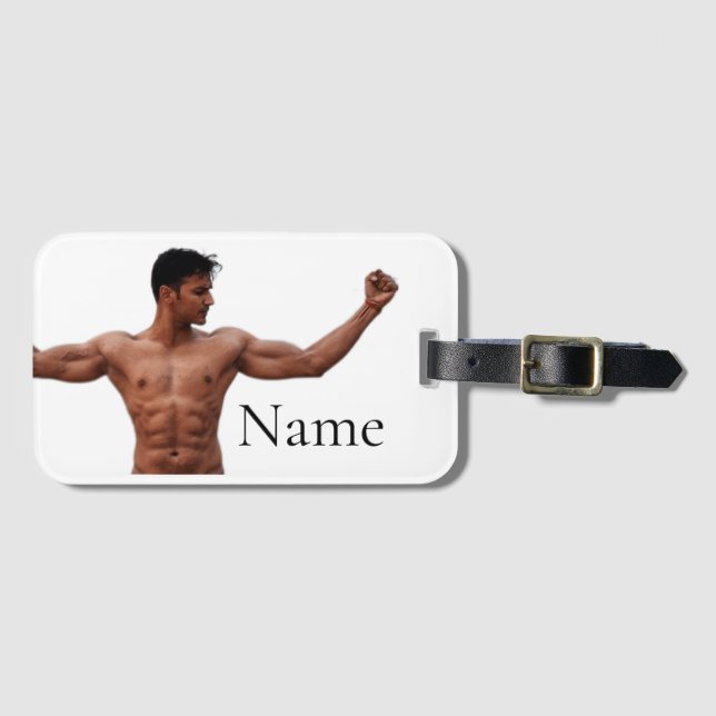 Modell der männlichen Fitness Thunder_Cove Gepäckanhänger (Vorderseite (Horizontal))