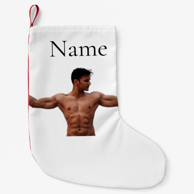Modell der männlichen Fitness Thunder_Cove Kleiner Weihnachtsstrumpf (Vorderseite)