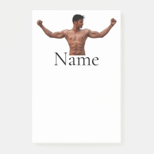 Modell der männlichen Fitness Thunder_Cove Post-it Klebezettel