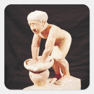 Modell eines Bierherstellers aus Saqqara Quadratischer Aufkleber
