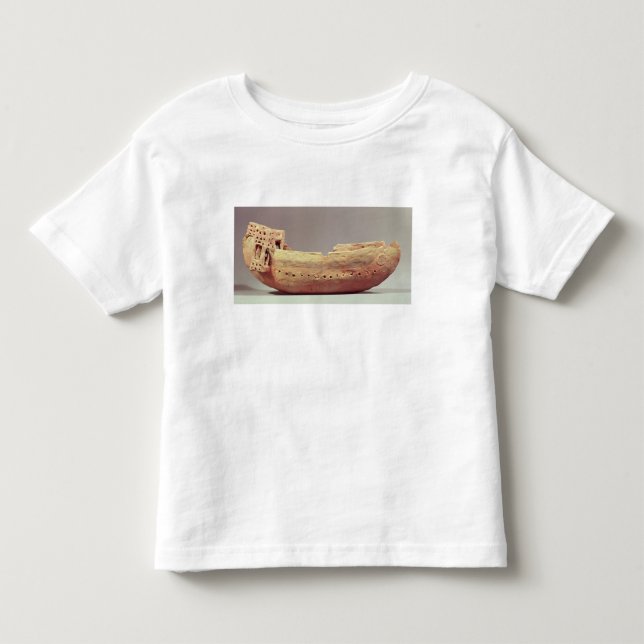 Modell eines Bootes mit einem Hoch kacken Kleinkind T-shirt (Vorderseite)