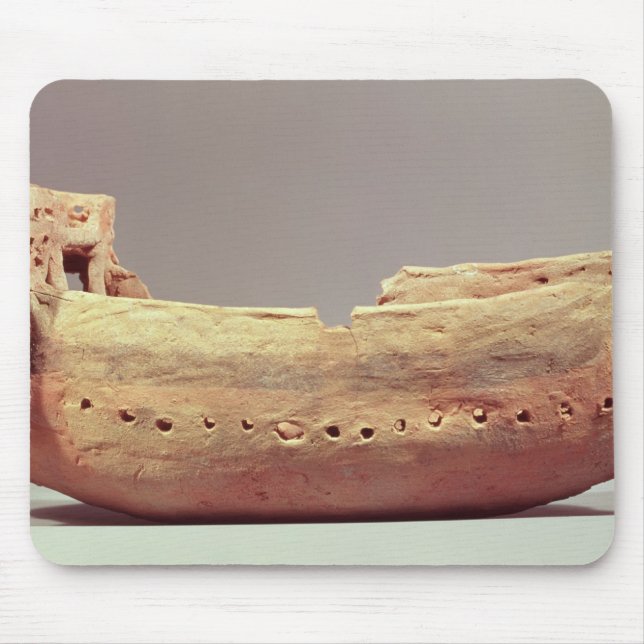 Modell eines Bootes mit einem Hoch kacken Mousepad (Vorne)