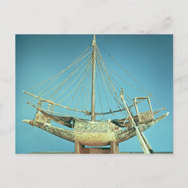 Modell eines der Boote des Pharao Postkarte (Vorderseite)
