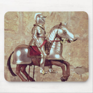Modell eines gepanzerten Pferds und des Reiters, Mousepad