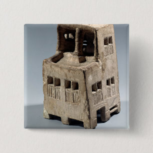 Modell eines Hauses (Kalkstein) Button