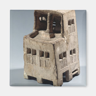Modell eines Hauses (Kalkstein) Magnet