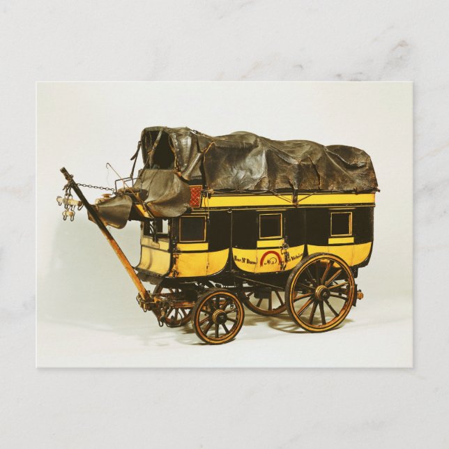 Modell eines Omnibus mit vierzig Sitzen Postkarte (Vorderseite)