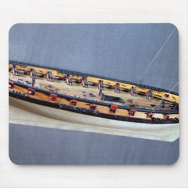 Modell eines Piratenschiffs, c.1810 Mousepad (Vorne)