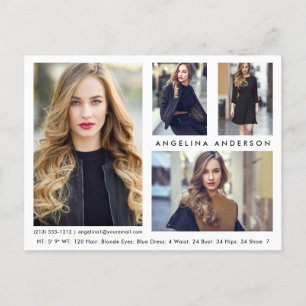 Modell-Foto-Comp-Karte für Schauspieler 4 - Welche Postkarte