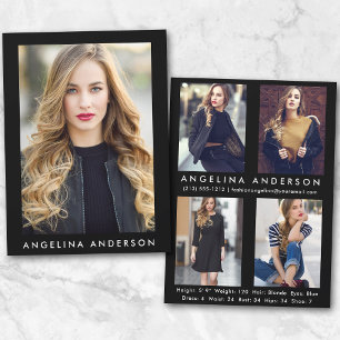 Modell für die Comp-Karte schwarz - 4 Foto Rücksei