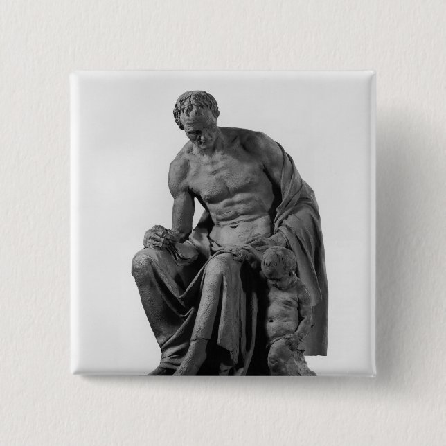 Modell für ein Monument zu Jean-Jacques Rousseau Button (Vorderseite)