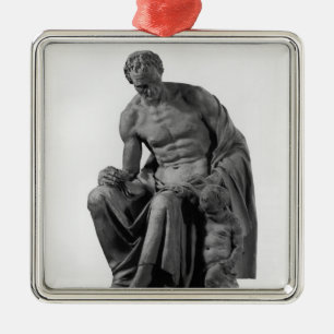 Modell für ein Monument zu Jean-Jacques Rousseau Silbernes Ornament