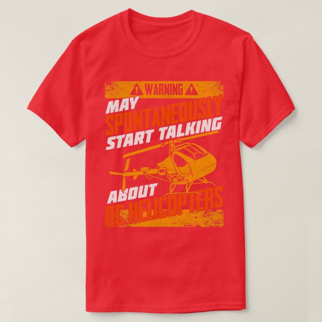 Modell Helicopter Chopper RC Copter Pilot Geschenk T-Shirt (Design vorne)