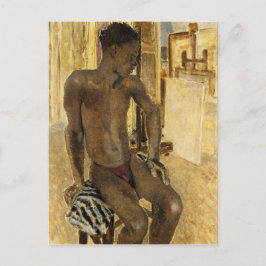 Modell im Studio von Philpot Postkarte