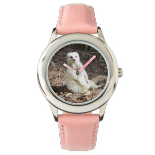 Modell in der Wildnis: Weißes Meskett für Kamera Armbanduhr