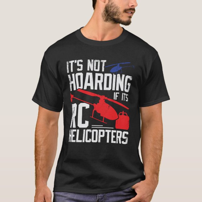 Modell RC Hubschrauber Hobby Chopper Pilotgeschenk T-Shirt (Vorderseite)