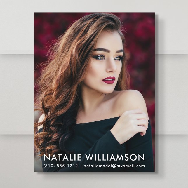 Modell Schauspieler 1 Foto Comp Card Postkarte (Von Creator hochgeladen)