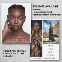 Modell Schauspieler Modeling Comp Card 4 Foto Mode