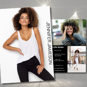 Modell Schauspieler Sedcard   3 Fotos Einladung