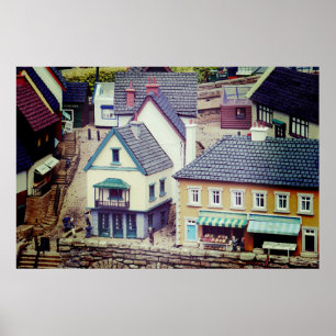 Modell Strandgebäude Poster