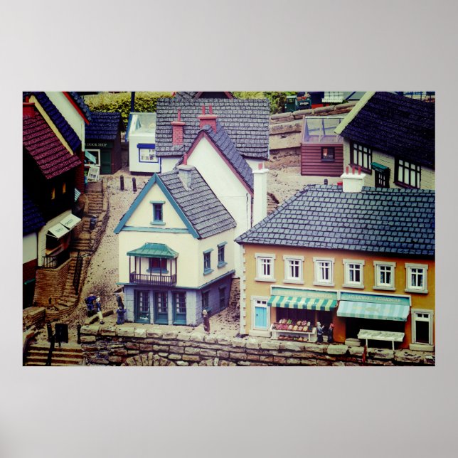 Modell Strandgebäude Poster (Vorne)