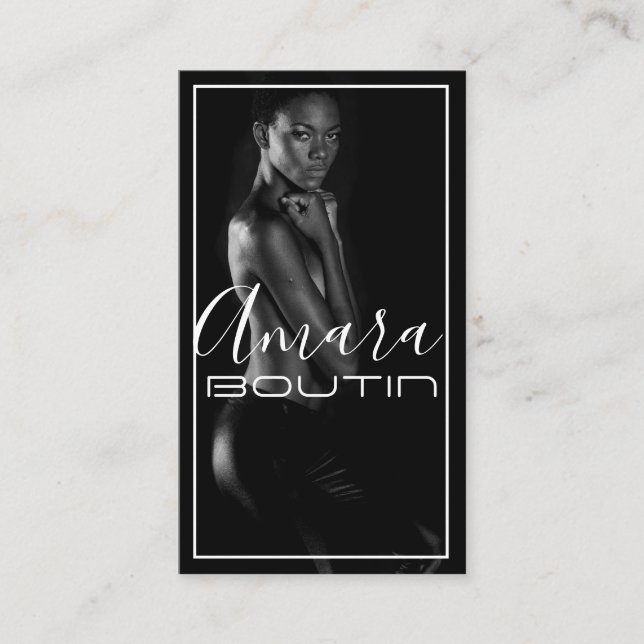 Modell-Visitenkarte Visitenkarte (Vorderseite)