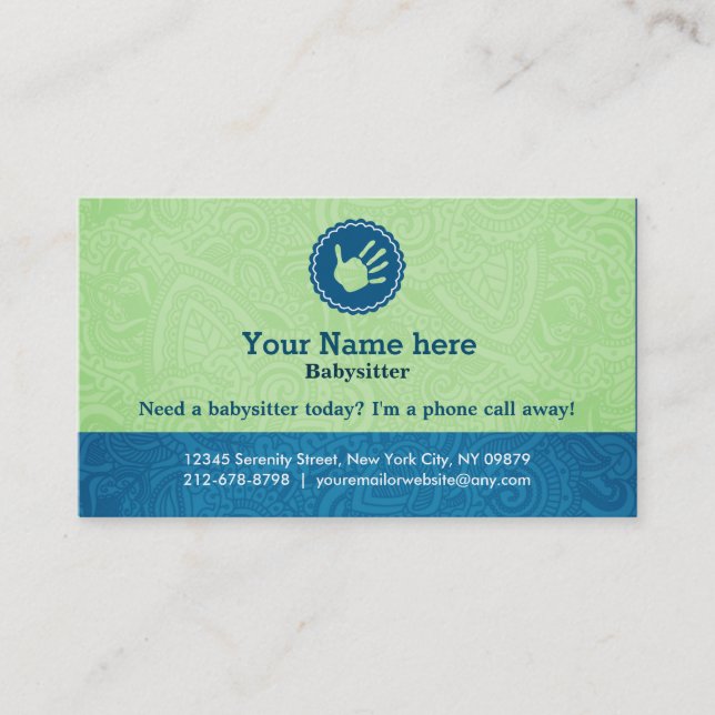 Modell-Visitenkarten Visitenkarte (Vorderseite)