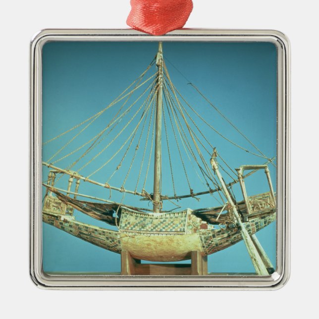 Modell von einem der Boote des Pharaos Ornament Aus Metall (Vorne)