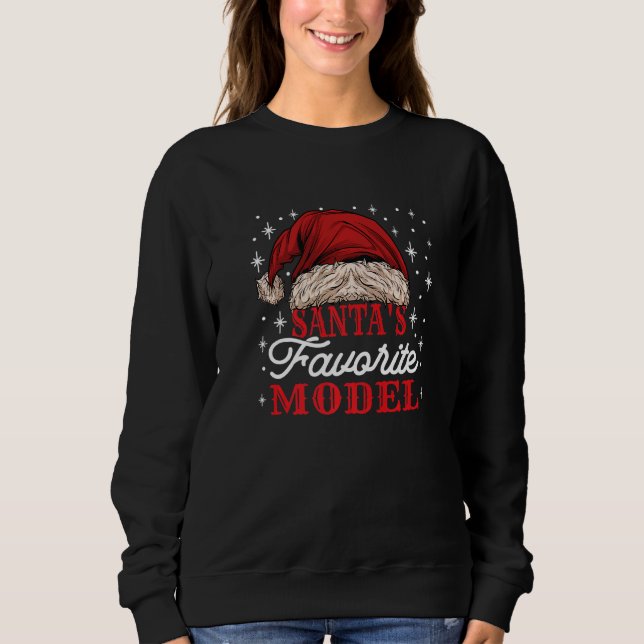 Modell Weihnachten Sweatshirt (Vorderseite)