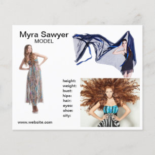 Modell-Zed-Karten - Fotos hochladen Flyer