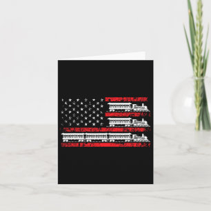 Modell Zug Patriotic USA Flag Locomotive Modell Ra Karte