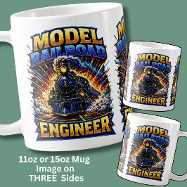 Modellbahn-Ingenieur-Dampfzug Kaffeetasse