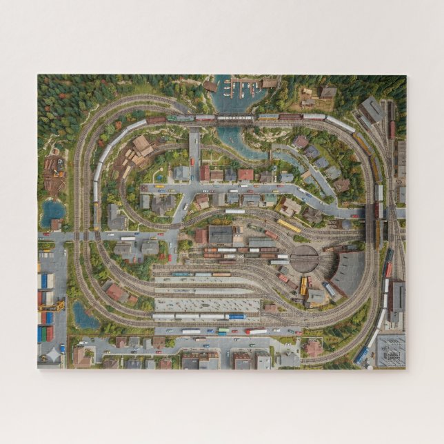 Modellbahn-Layout-Rätsel (Horizontal)