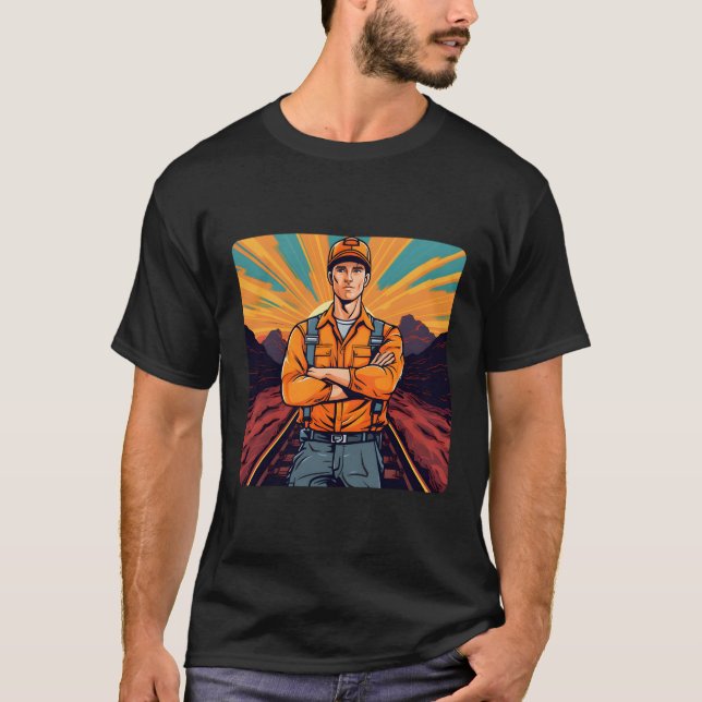 Modellbahn T-Shirt (Vorderseite)