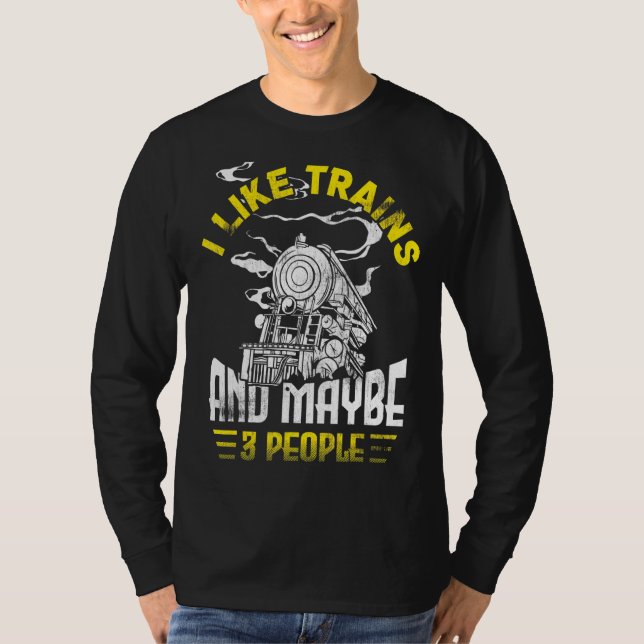 Modellbahnauftragnehmer Eisenbahnführer I mag tr T-Shirt (Vorderseite)