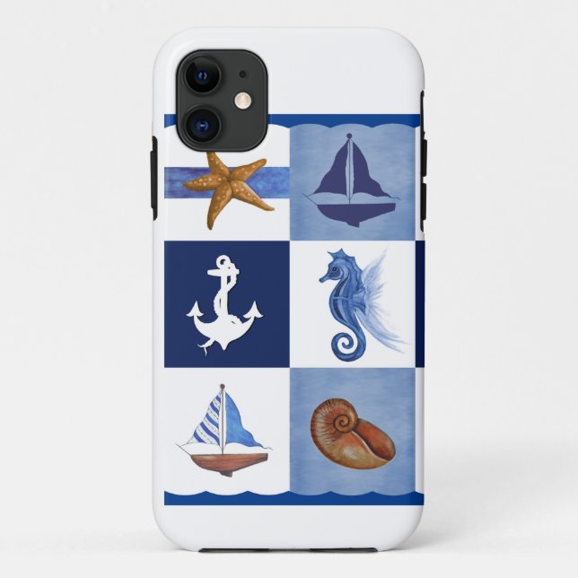 Modelle für den nautischen Ozean Case-Mate iPhone Hülle (Rückseite)