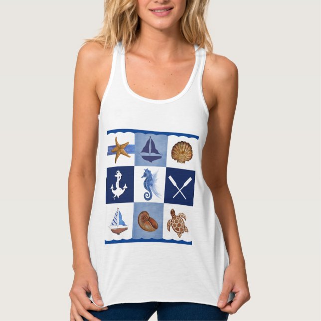 Modelle für den nautischen Ozean Tank Top (Vorderseite)