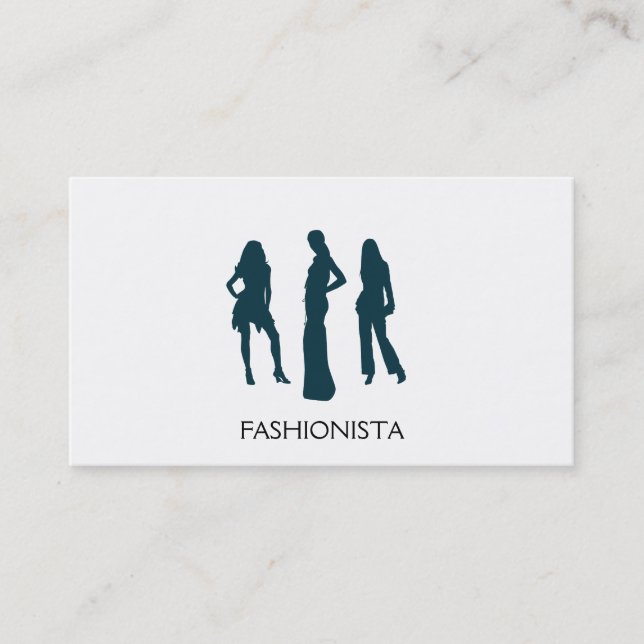 Modelle (marineblau) visitenkarte (Vorderseite)