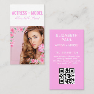 Modelle und Schauspieler Foto-Imitate mit Headshot Visitenkarte