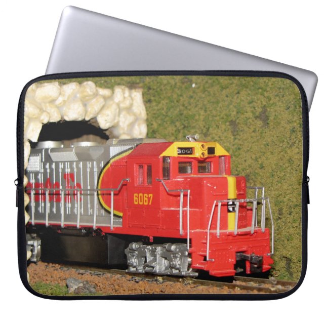 Modelleisenbahnfahrt Laptopschutzhülle (Vorderseite)