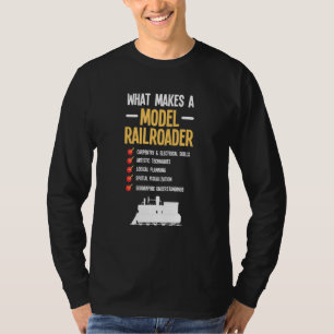 Modelleisenbahnzug Eisenbahn-Dampflokomotive T-Shirt
