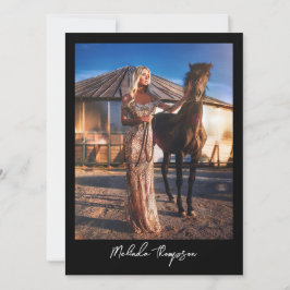 Modellieren von Schauspiel Comp Card 5 Foto Script